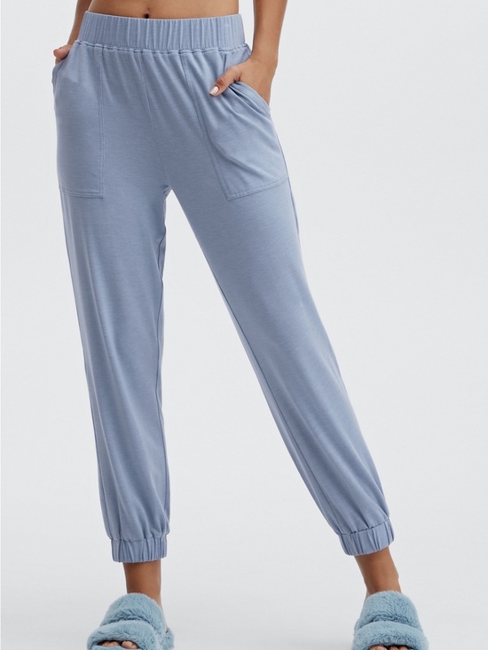 Fabletics Pants - Fabletics RestoreKnit Tapered Pant Faded Denim NWT